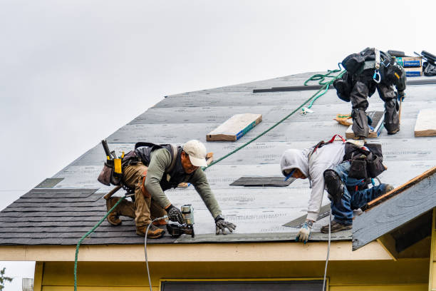 Professional Emergency Roof Repair technician working in Clifton Springs, NY